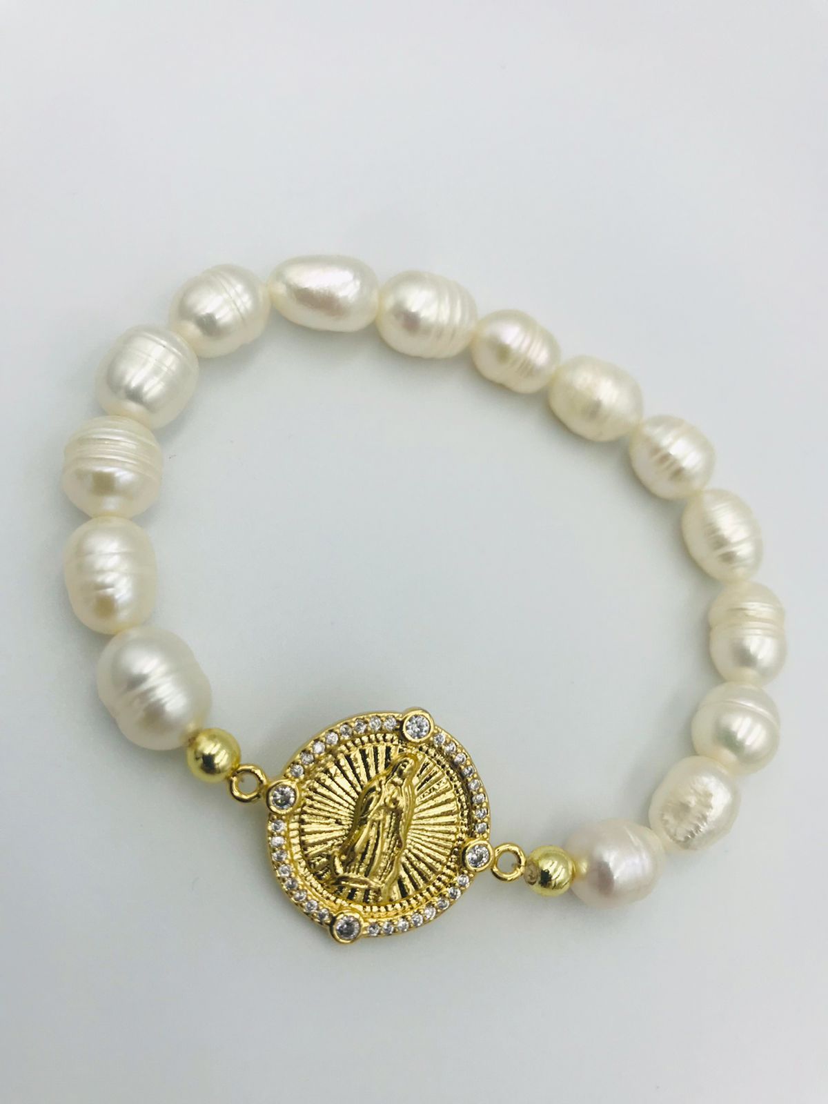 pulsera de perlas natural