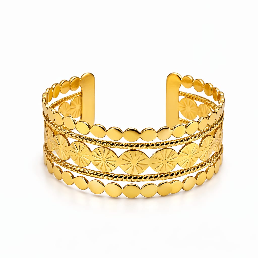 Pulsera ajustable con geometría