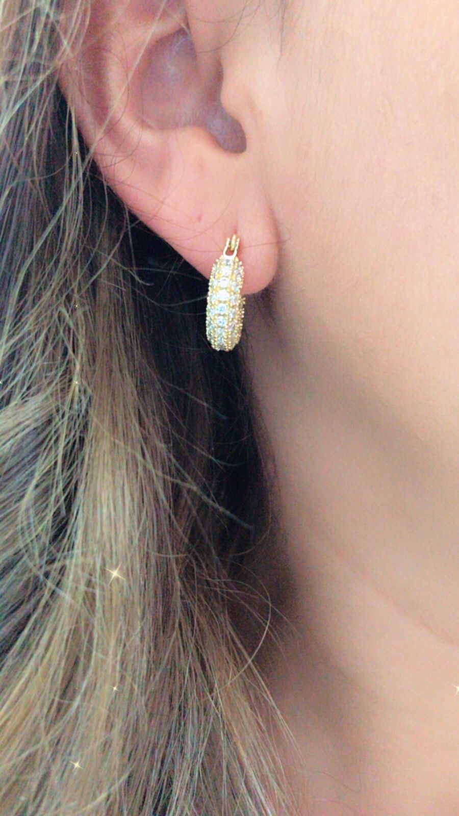 Z027 Aretes Goldfilled Seguro .