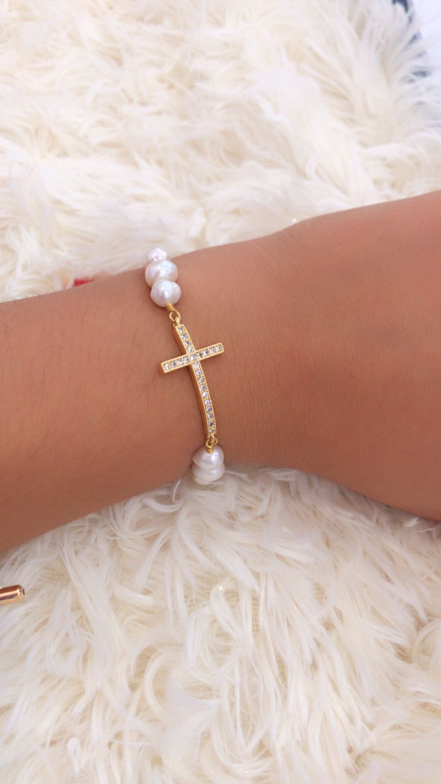 Pulsera con perlas