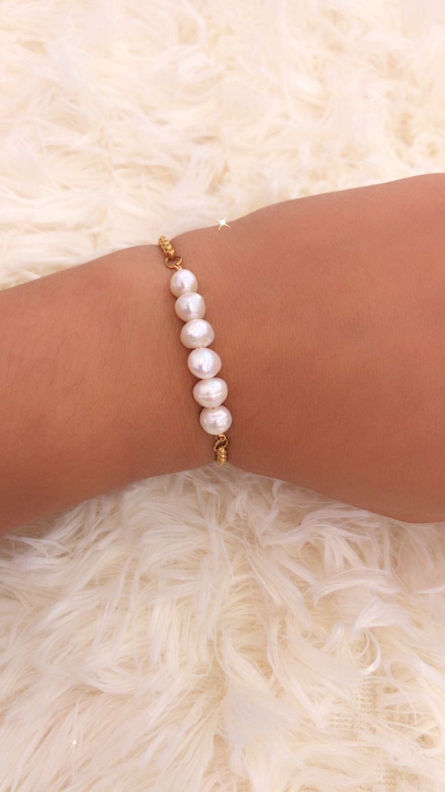 Pulsera con perlas