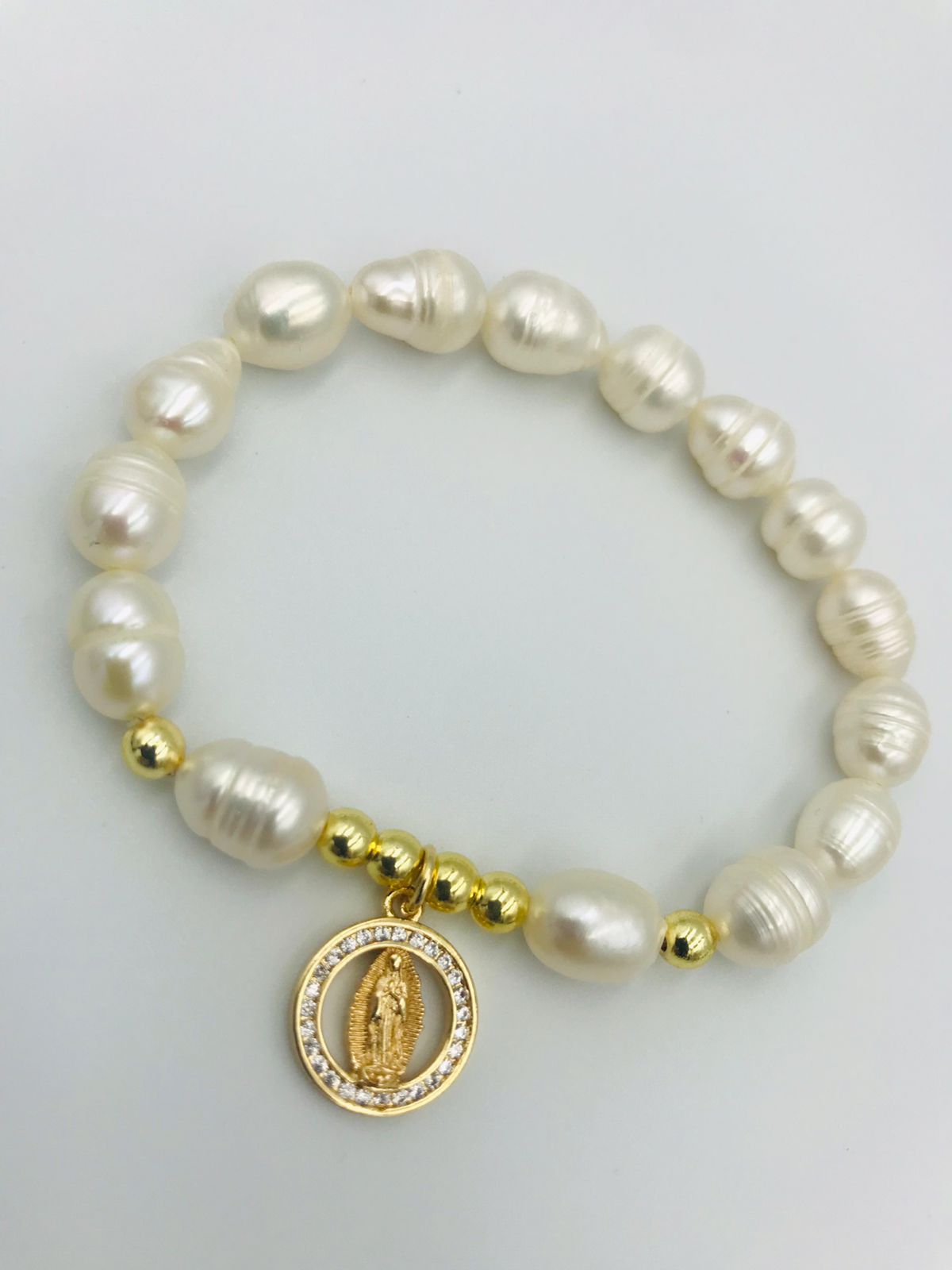 pulsera de perlas natural