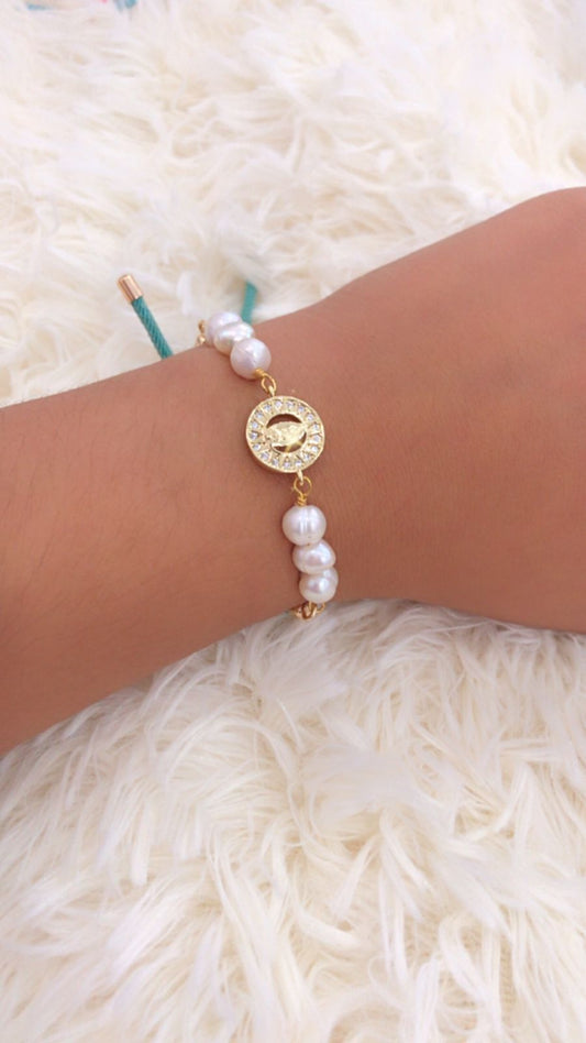 Pulsera con perlas