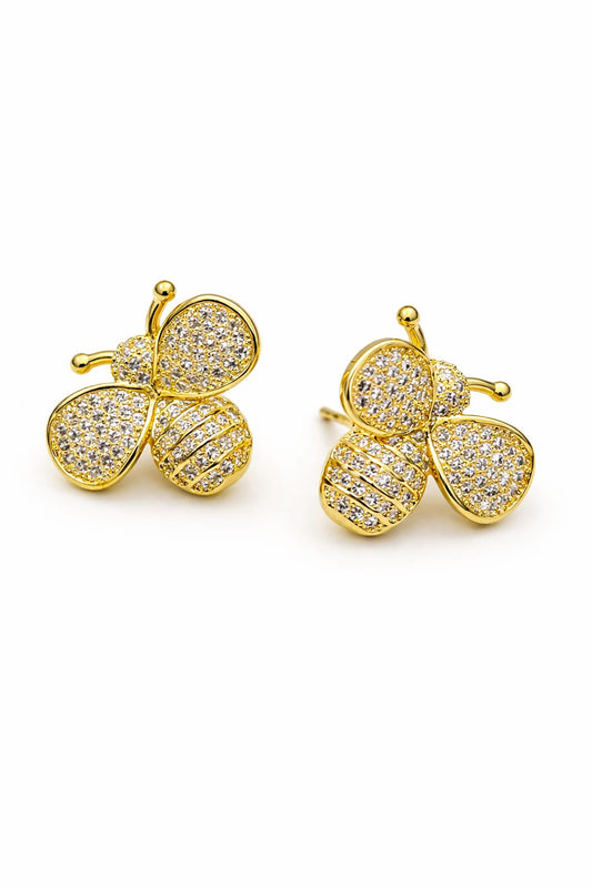 Aretes Goldfilled y circonias