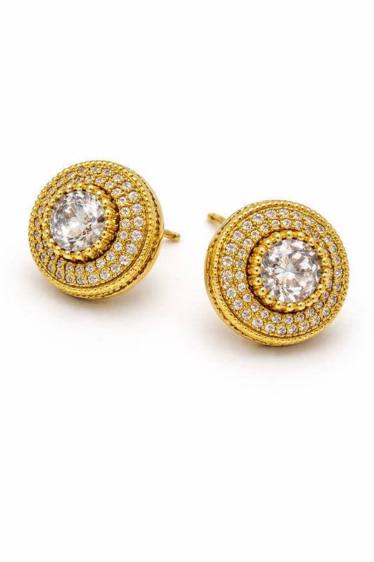 Aretes Goldfilled y circonias