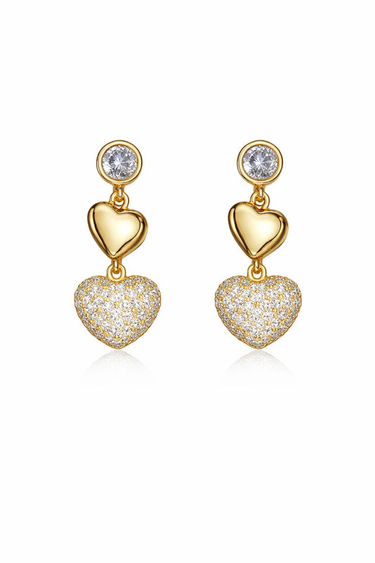 Aretes colgantes Golfilled con circonias