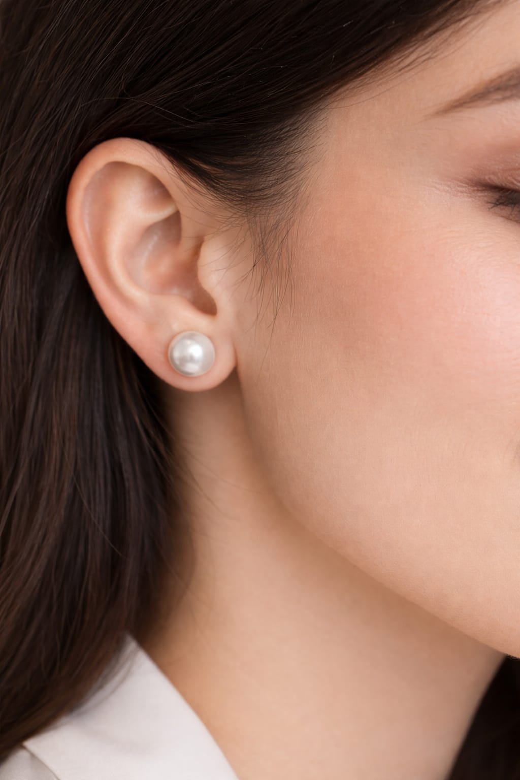 Aretes de perla, perla pequeña