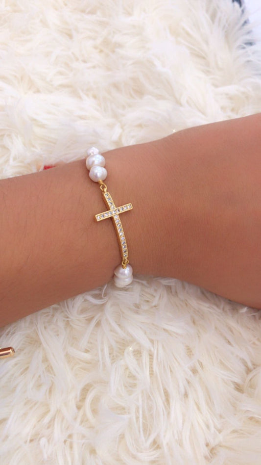 Pulsera con perlas