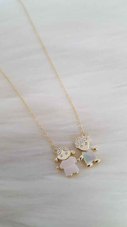 Cadena de niños
