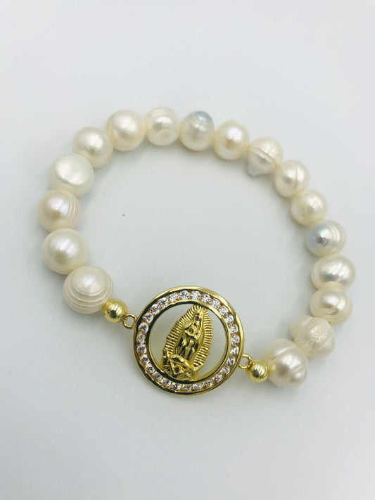 pulsera de perlas natural