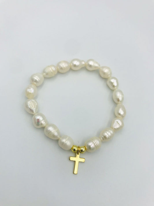 pulsera de perlas natural