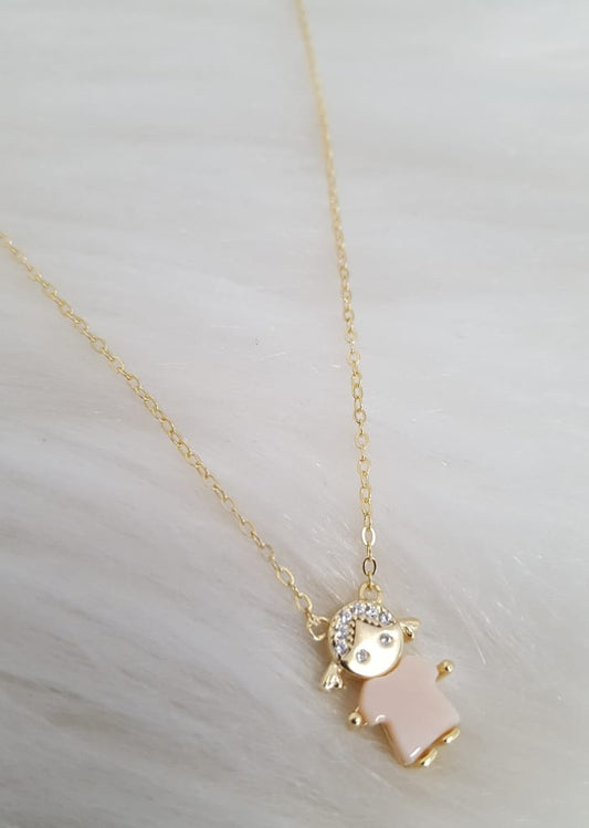 B0479 Cadena de plata y baño de oro